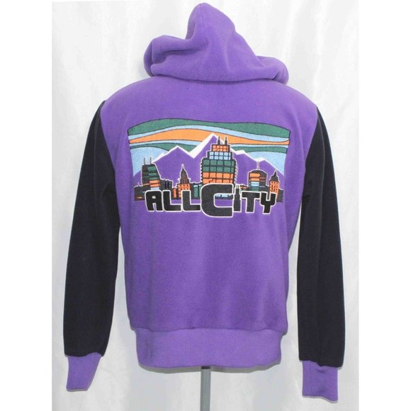 Just‎ Don All City Fleece Hoodie Embroidered Mens Size Small - Picture 3 of 6